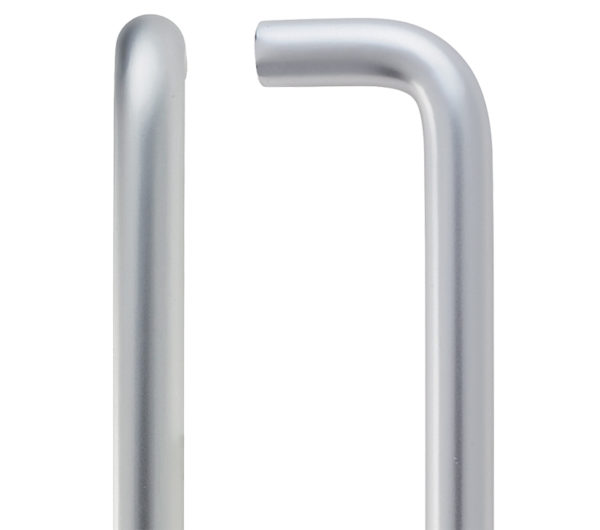 Zoo Hardware Contract Aluminium D Pull Handle (19mm Bar Diameter), Satin Aluminium