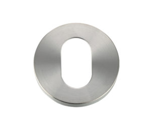 Zoo Hardware ZCS Architectural Oval Profile Escutcheon, Satin Stainless Steel