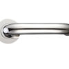 Zoo Hardware ZCS Architectural RTD Lever On Round Rose, Polished Stainless Steel (sold in pairs)