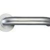 Zoo Hardware ZCS Architectural RTD Lever On Round Rose, Satin Stainless Steel (sold in pairs)