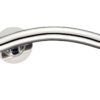 Zoo Hardware ZCS Architectural Arched T-Bar Lever On Round Rose, Polished Stainless Steel (sold in pairs)