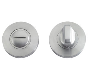 Zoo Hardware ZCS2 Contract Bathroom Turn & Release, Satin Stainless Steel