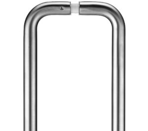 Zoo Hardware ZCS2D Contract Back To Back Pull Handles (19mm Bar Diameter), Satin Stainless Steel