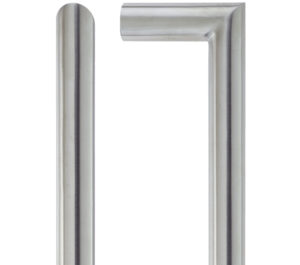 Zoo Hardware ZCS2M Contract Mitred Pull Handles (19mm Bar Diameter), Satin Stainless Steel