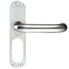 Zoo Hardware ZCS Architectural 19mm RTD Lever On Short Inner Backplate, Polished Stainless Steel (sold in pairs)