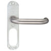 Zoo Hardware ZCS Architectural 19mm RTD Lever On Short Inner Backplate, Satin Stainless Steel (sold in pairs)