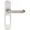 Zoo Hardware ZCS 19mm RTD Lever On Inner Backplate, Satin Stainless Steel (sold in pairs)