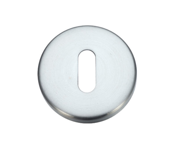 Zoo Hardware Stanza Contract Standard Profile Escutcheon, Satin Chrome