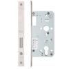 Zoo Hardware Vier 72mm c/c DIN Dead Lock (Square Or Radius Profile), Satin Stainless Steel