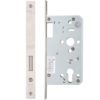 Zoo Hardware Vier 72mm c/c DIN Single Throw Dead Lock (Square Or Radius Profile), Satin Stainless Steel