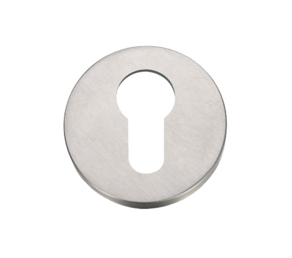 Zoo Hardware ZG4S Euro Profile Escutcheon, Satin Stainless Steel