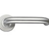 Zoo Hardware ZCS RTD Lever On Round Rose, Satin Stainless Steel (sold in pairs)