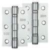 Zoo Hardware 3 Inch Steel Ball Bearing Door Hinges, Polished Chrome (sold in pairs)