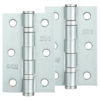 Zoo Hardware 3 Inch Steel Ball Bearing Door Hinges, Satin Chrome (sold in pairs)
