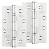 Zoo Hardware 4 Inch Grade 201 Slim Knuckle Bearing Hinge, Polished Stainless Steel (sold in pairs)