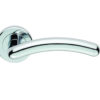 Serozzetta Noxia Door Handles On Round Rose, Polished Chrome (sold in pairs)
