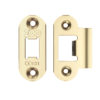 Zoo Hardware Radius Edge Face Plate And Strike Plate Accessory Pack, PVD Stainless Brass