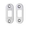 Zoo Hardware Radius Face Plate And Strike Plate Accessory Pack, Polished Stainless Steel
