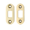 Zoo Hardware Radius Face Plate And Strike Plate Accessory Pack, PVD Stainless Brass