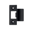 Zoo Hardware Spare Extended Tongue Strike Plate Accessory, Powder Coated Black