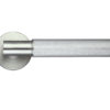 Zoo Hardware ZPS Athena Lever On Round Rose, Satin Stainless Steel (sold in pairs)