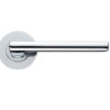 Zoo Hardware Stanza Venice Lever On Round Rose, Polished Chrome (sold in pairs)