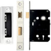 Zoo Hardware 3 Lever Contract Sash Lock (64mm OR 76mm), Satin Stainless Steel