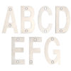 Zoo Hardware ZSN Letters 102mm (A-G), Satin Stainless Steel