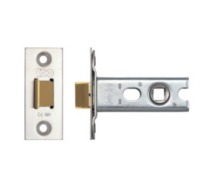 Zoo Hardware Double Sprung Tubular Latches (Bolt Through) - Stainless Steel Finish