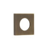 52x52mm AB plain square outer rose for levers and t&r