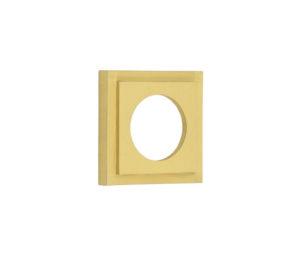 52x52mm SB stepped square outer rose for levers and t&r