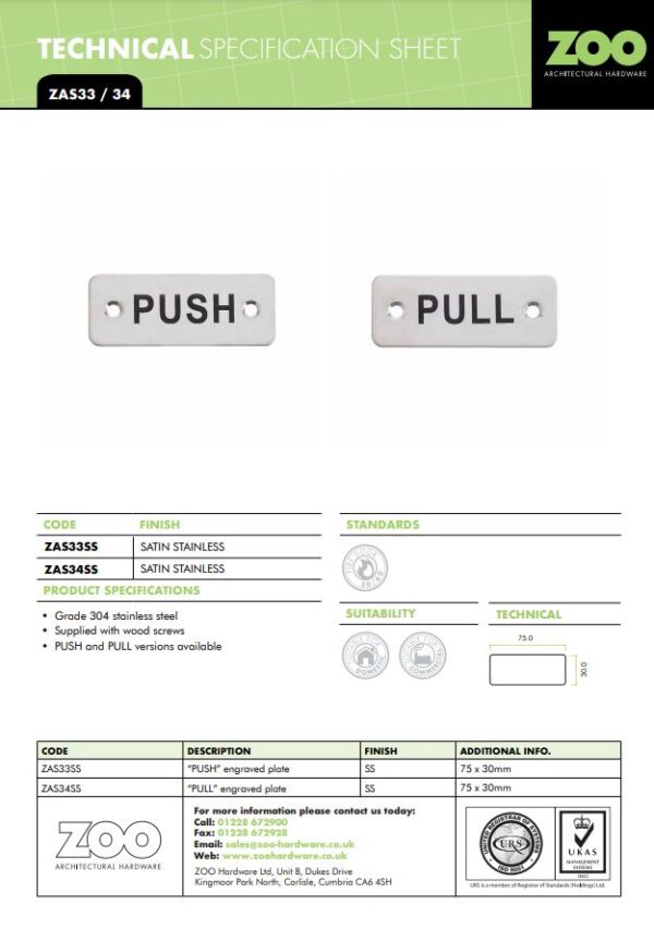 Zoo Hardware Zas Radius Pull Finger Plates (75Mm X 30Mm), Satin Stainless Steel - Image 2