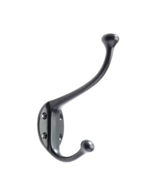 Zoo Hardware Foxcote Foundries Hat & Coat Hook (140Mm), Black Antique