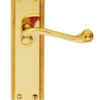 Georgian Shaped Polished Brass Door Handles (sold in pairs)