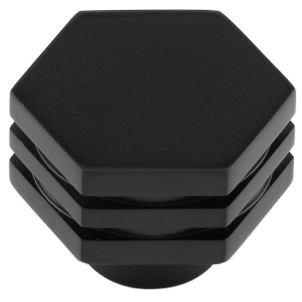 Nile MB 30mm Hex Cupboard Knob With Step Details