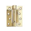 Frelan Hardware 4 Inch Door Closer Set Spring Hinge, Polished Brass (sold in packs of 3)