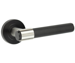 MB T-bar knurled lever on round rose