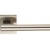 Eurospec Times T-Bar Door Handles On Square Rose - Grade 304 Satin Stainless Steel