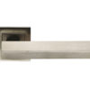 Eurospec Armas Door Handles On Square Rose - Grade 304 Satin Stainless Steel