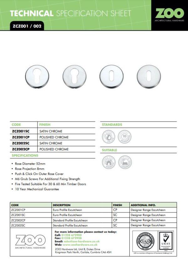 Zoo Hardware Contract Aluminium Blank Profile Escutcheon, Satin Aluminium - Image 3