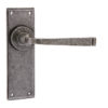 Valley Forge lever latch set Patina pewter finish