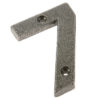 75mm Numeral 7 Patina pewter finish