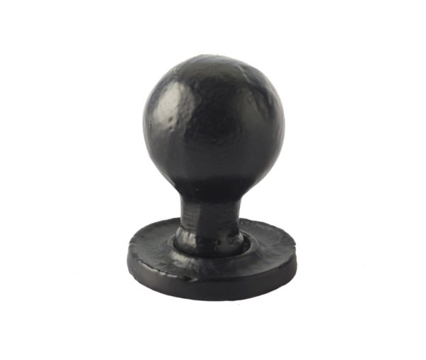 27x39mm Round cabinet knob Black finish