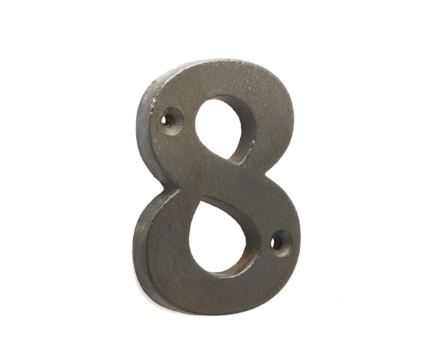 75mm Numeral 8 Beeswax finish