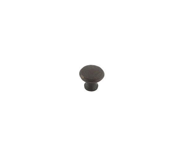 30mm Hammered cabinet knob Beeswax finish