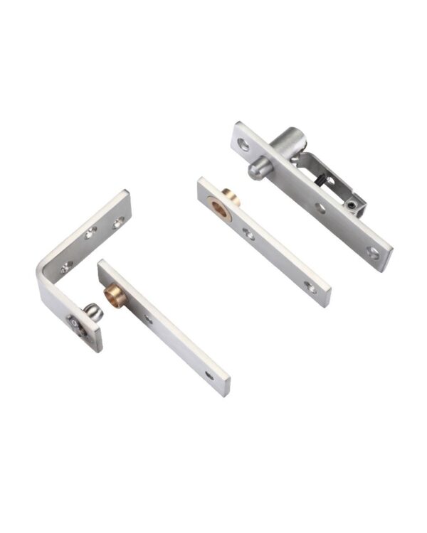 Zoo Hardware Square Pivot Hinge Set, Satin Stainless Steel (Sold In Pairs)