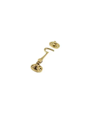 Zoo Hardware Cabin Hooks (75Mm - 300Mm), Polished Brass