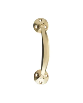 Zoo Hardware Victorian Bow Handle, Polished Brass