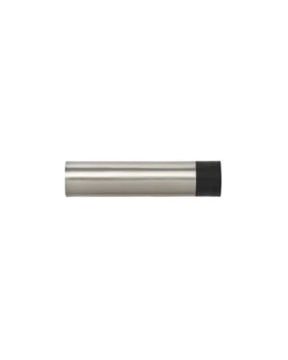 Zoo Hardware Zas Cylinder Door Stop Without Rose (75Mm Length - 19Mm Diameter), Satin Stainless Steel