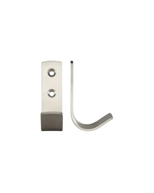 Zoo Hardware Zas Single Coat Hook, Satin Stainless Steel